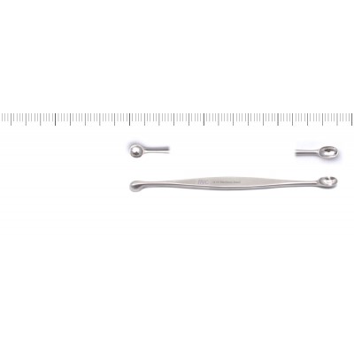 Łyżka/łyżeczka dwustronna - 17 cm okrągła o śr.9mm, owalna o szer. 8,5mm